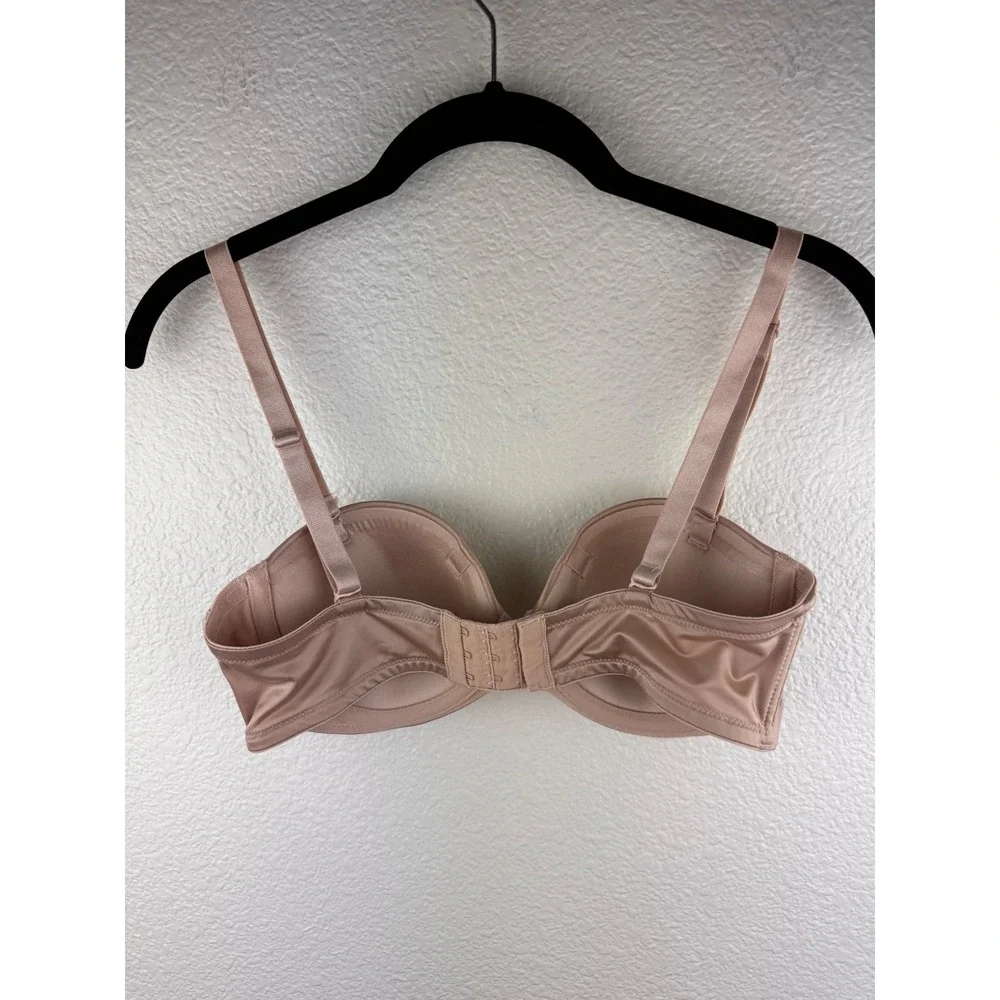 Maidenform Strapless‎ Underwire Bra Convertible Beige 34B Nude Smooth Everyday